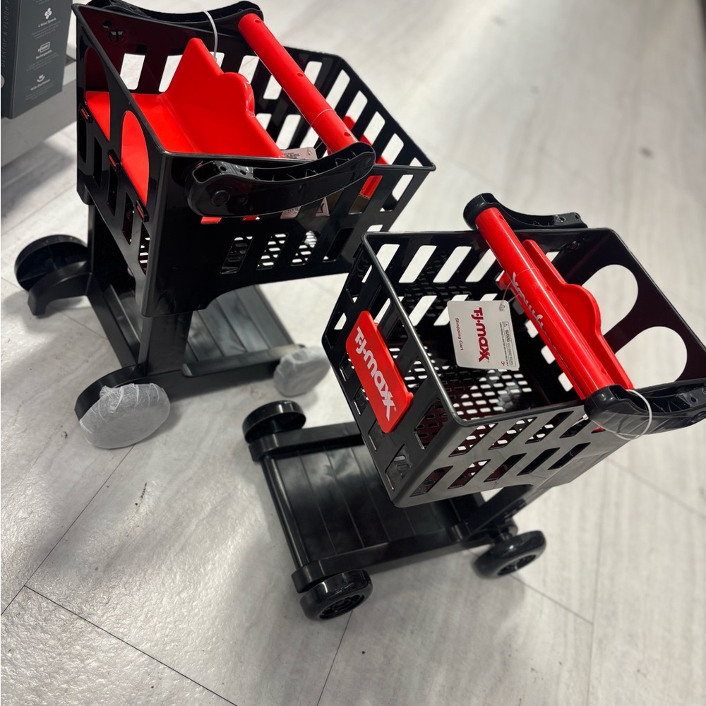 T.J.Maxx Black and Red Toy Shopping Cart Viral Christmas
